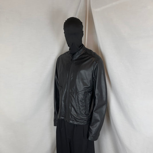 Dirk Bikkembergs Lamb Leather Cafe Racer Jacket - AW12