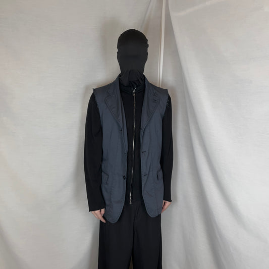 Comme des Garcons Shirt Overdyed Raw Blazer Vest - SS04