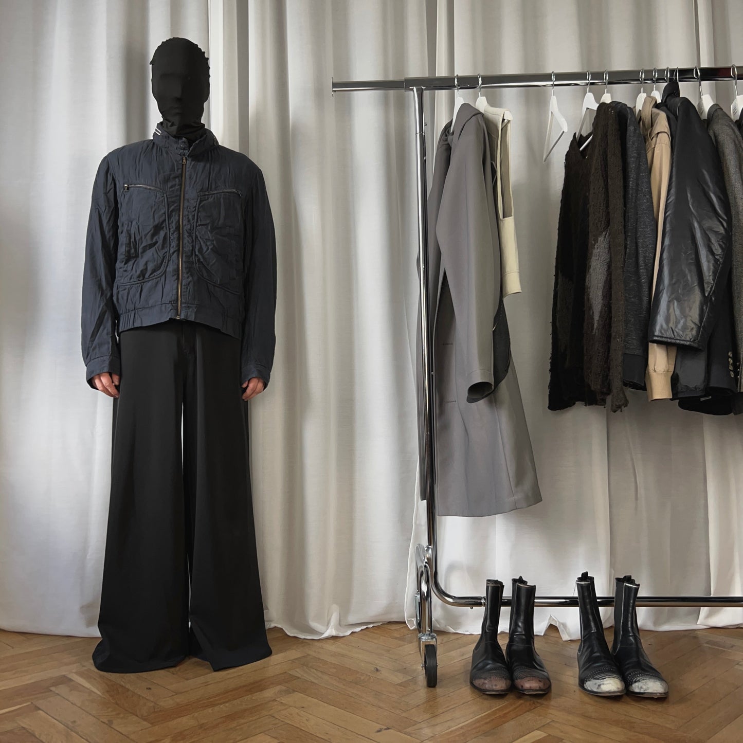 Dries Van Noten Collar Zip Flight Jacket