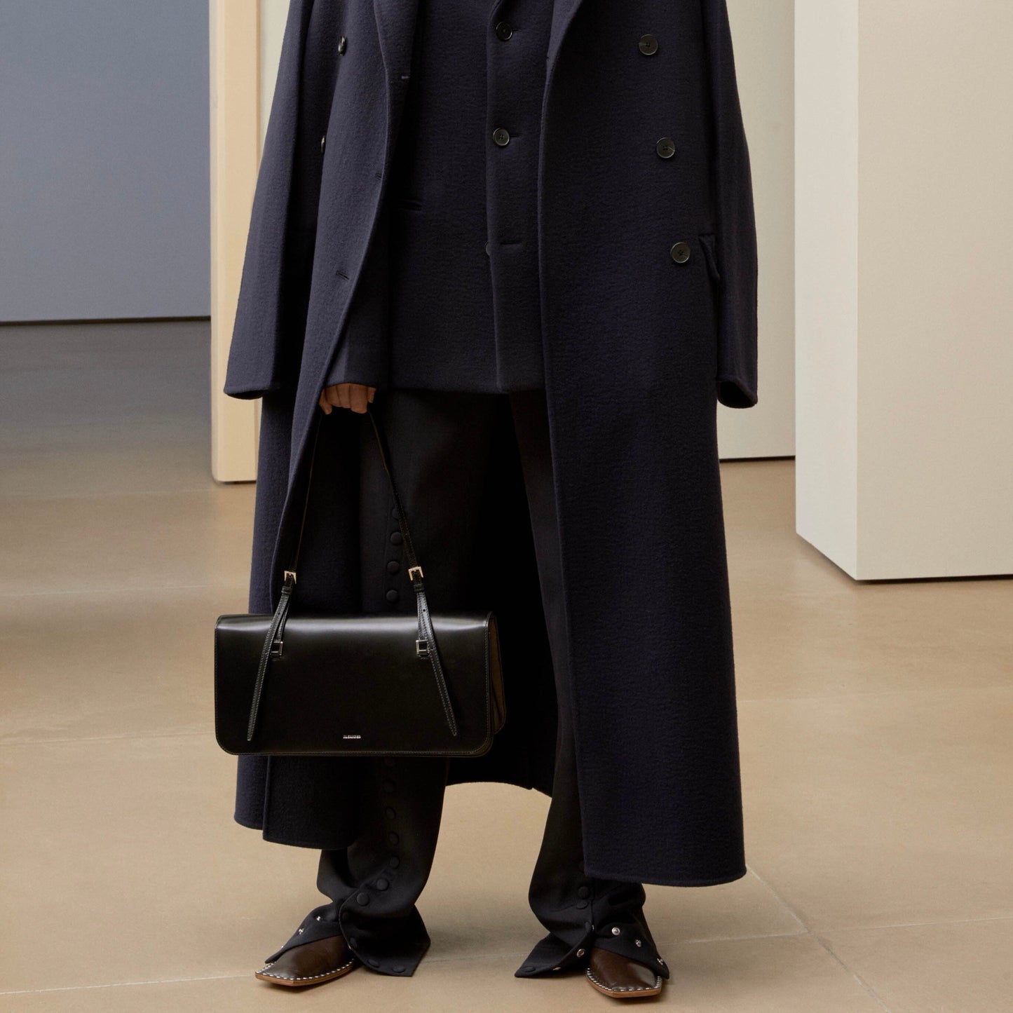 Jil Sander Luna Button Wool Pants - AW19