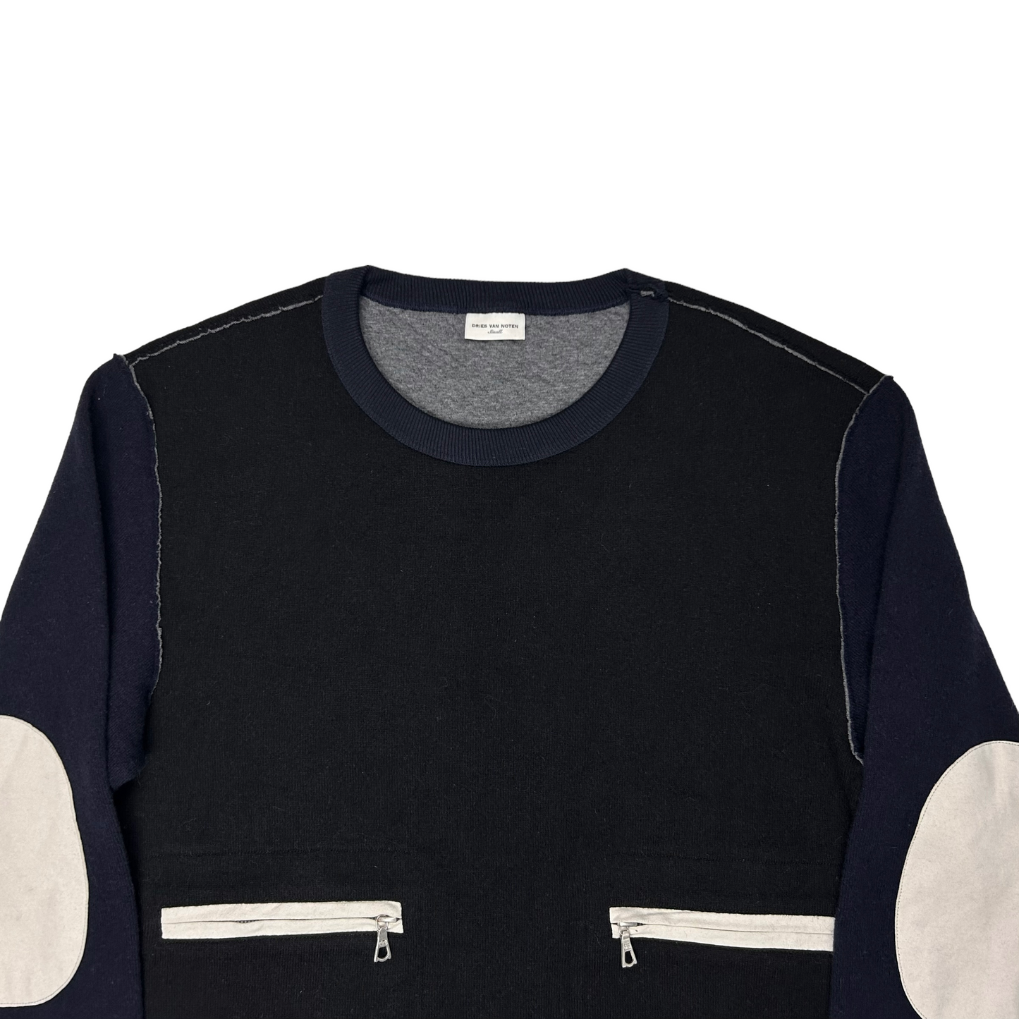 Dries Van Noten Double Zip Color Block Sweater - AW15