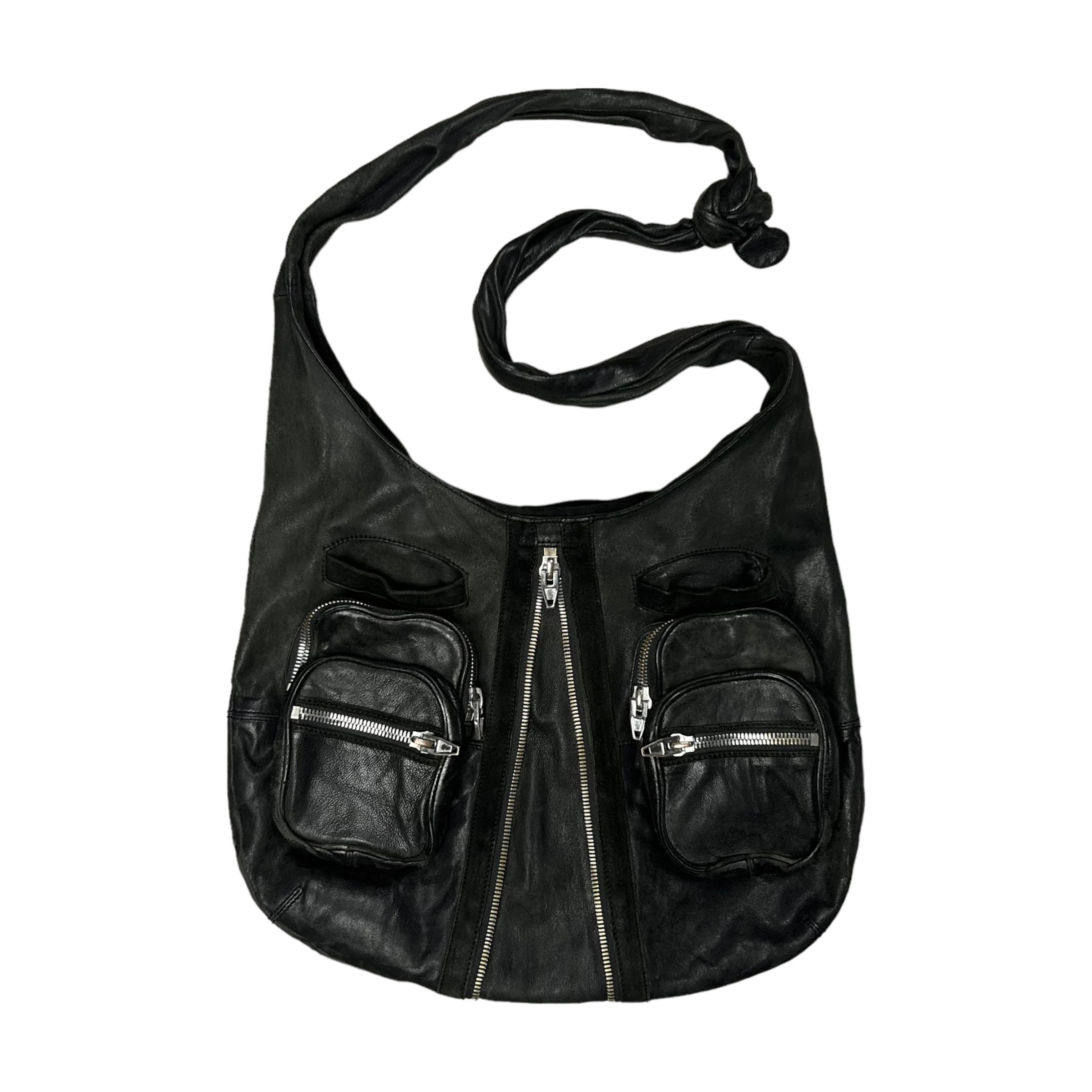 Alexander Wang Donna Hobo Zip Bag – Vertical Rags Alexander Wang Donna Hobo Zip Bag – Vertical Rags