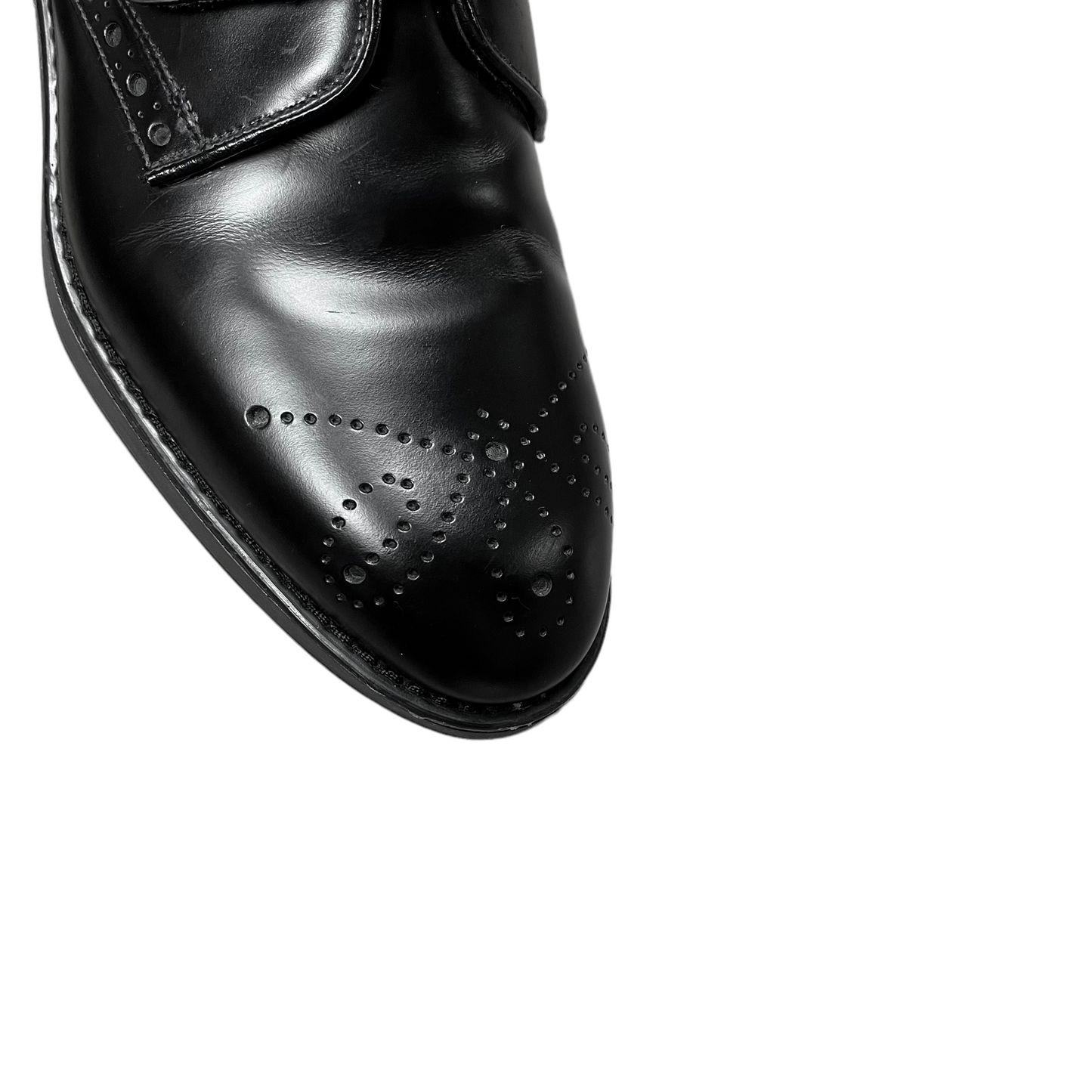 Prada Velcro Strap Brogue Derbies - SS18