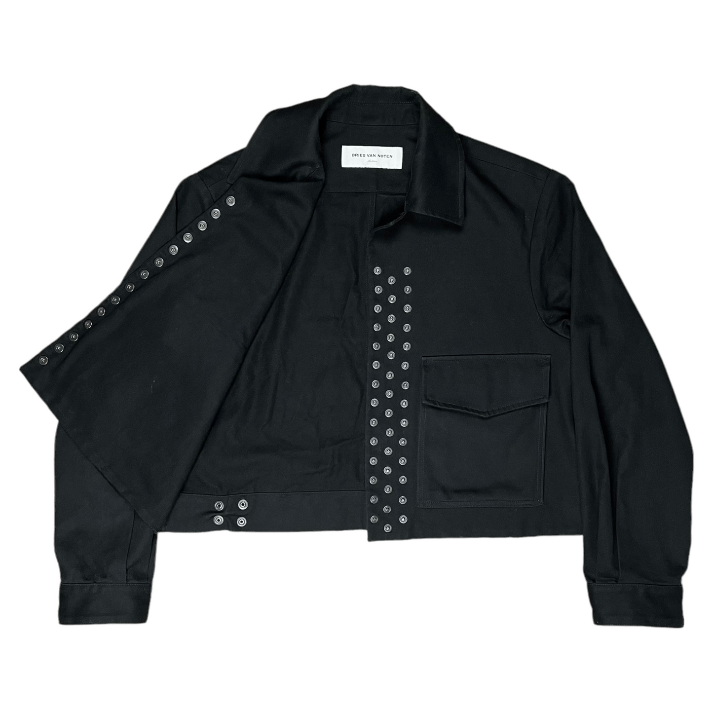 Dries Van Noten Cropped Multi Snap Button Jacket - AW19