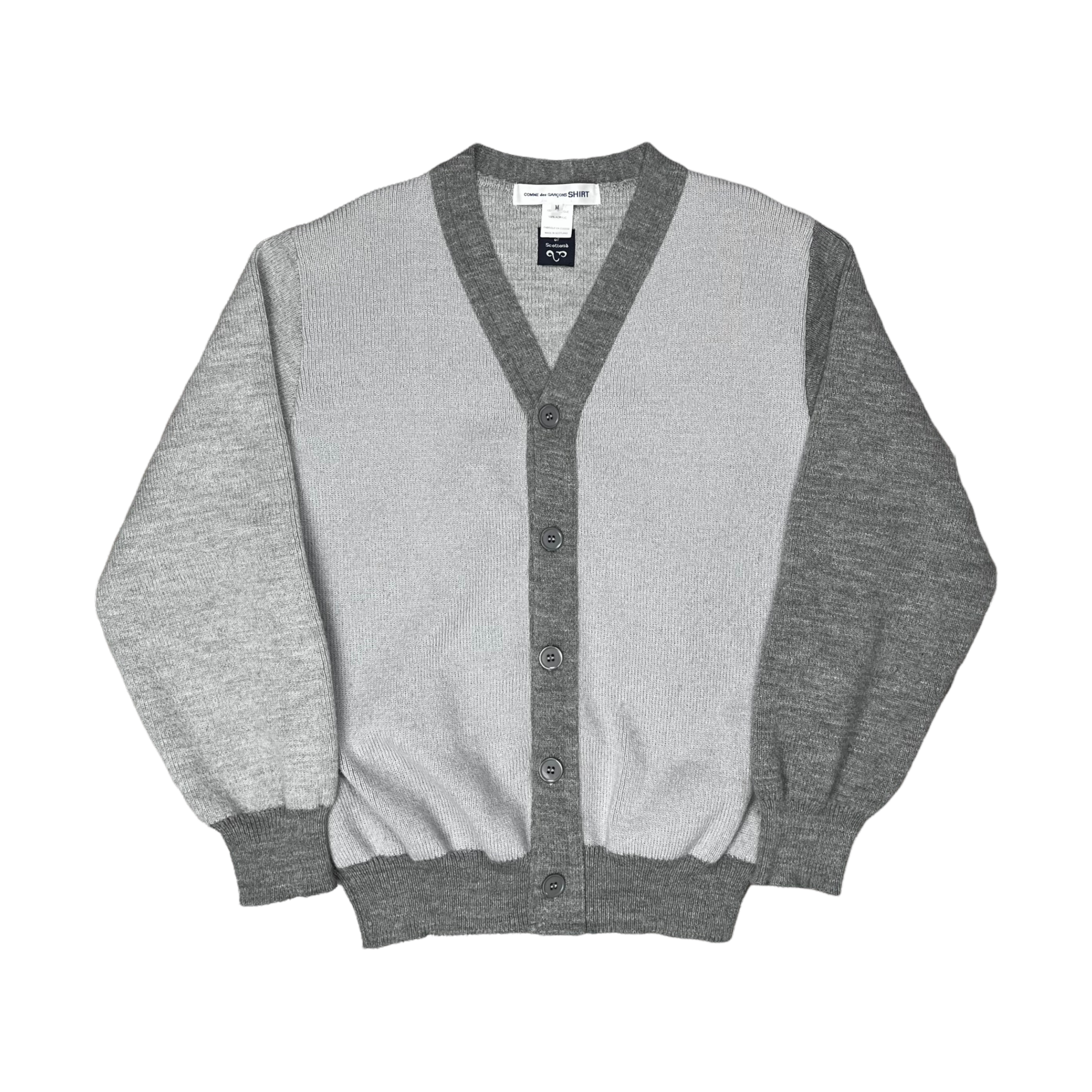 Comme des Garcons Shirt Constrast Panel Cardigan - AW21 – Vertical