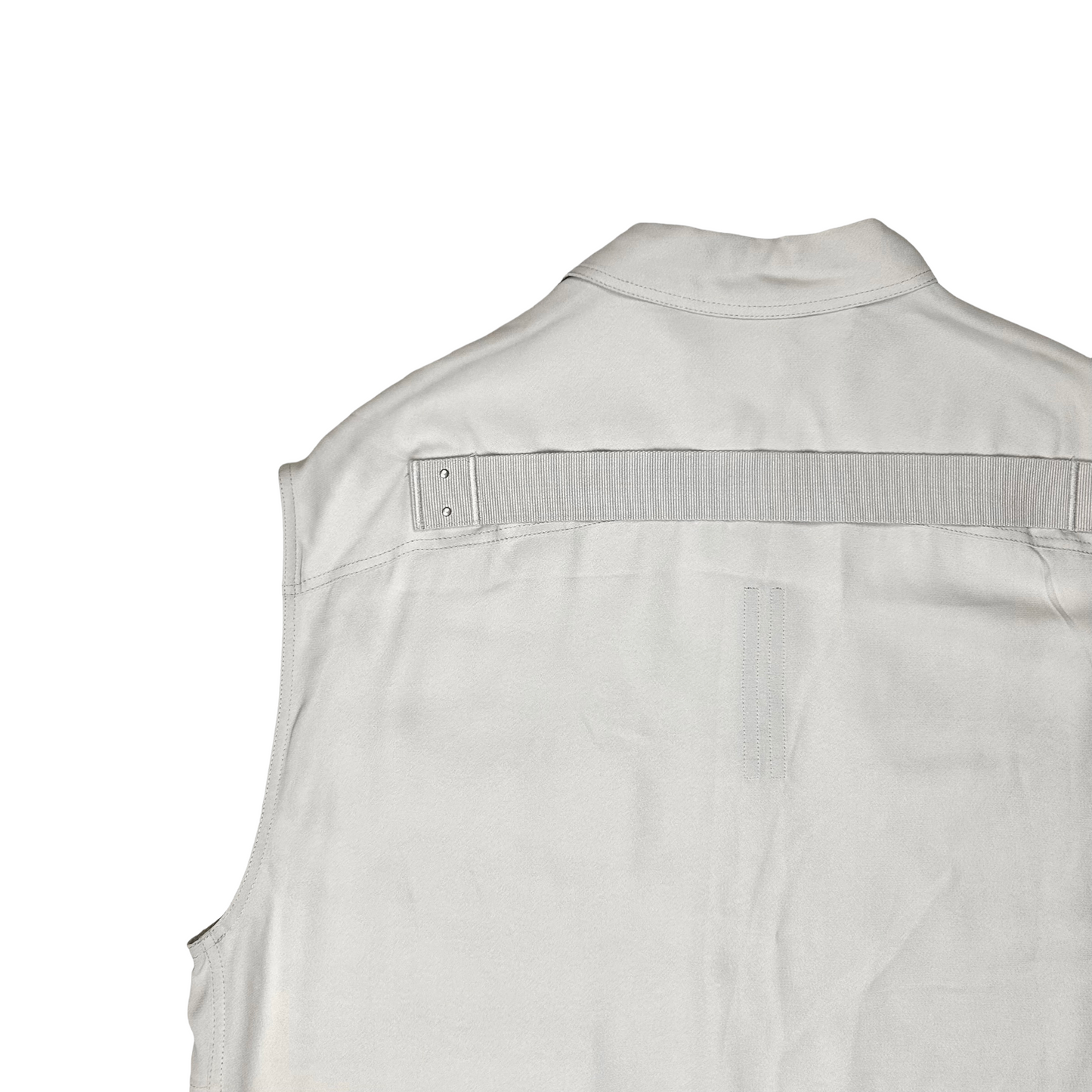 Rick Owens Jumbo Crepe Vest Oyster - SS21
