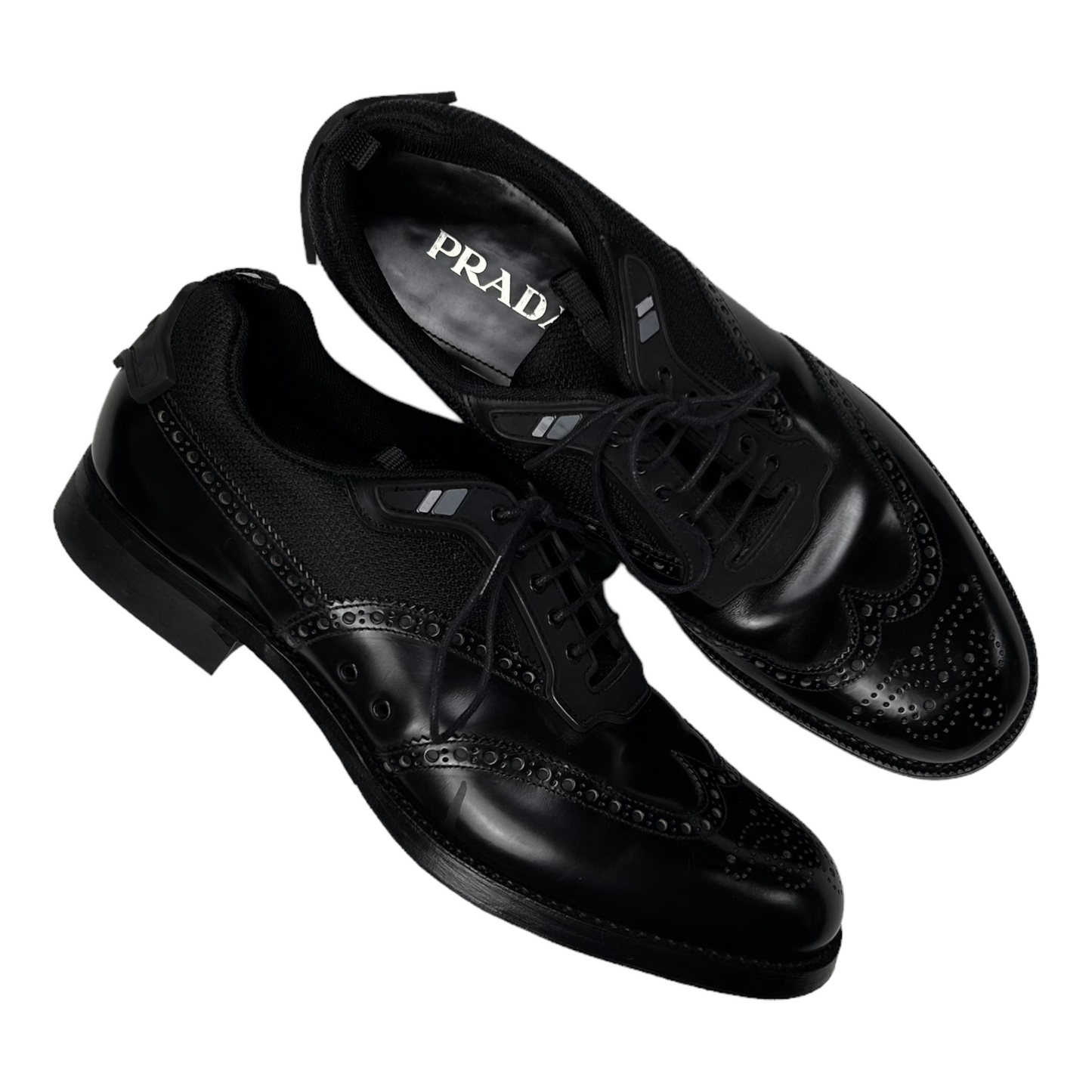 Prada Technical Brogue Derbies - SS17