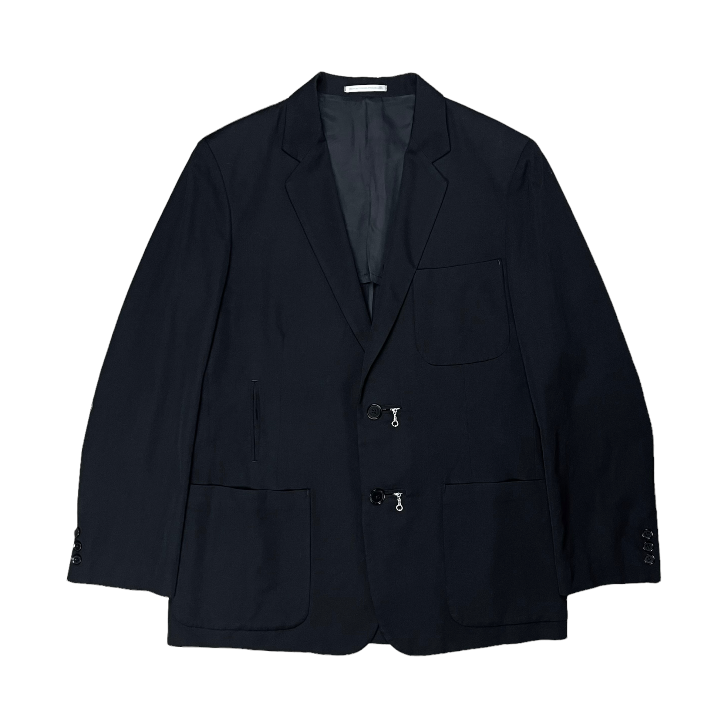 Y's by Yohji Yamamoto Mini Zip Button Blazer - AW04 – Vertical Rags