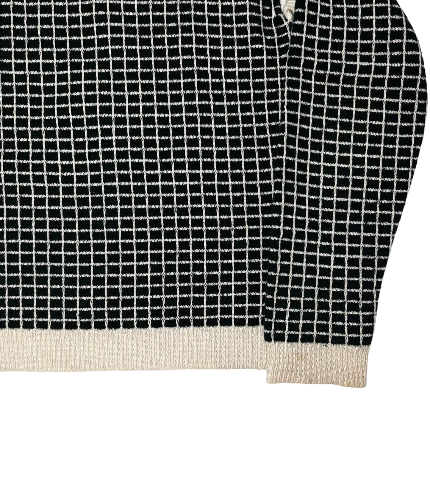 Dries Van Noten Funnel Grid Sweater - AW17