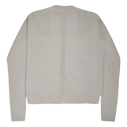 Rick Owens Fisherman Biker Sweater Oyster - SS21