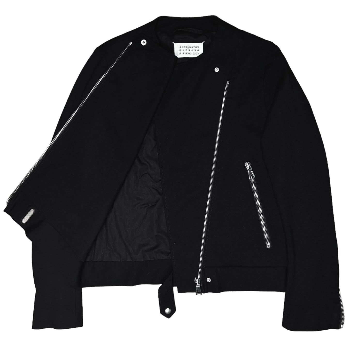 Maison Martin Margiela Belted Collarless Biker Jacket - AW01