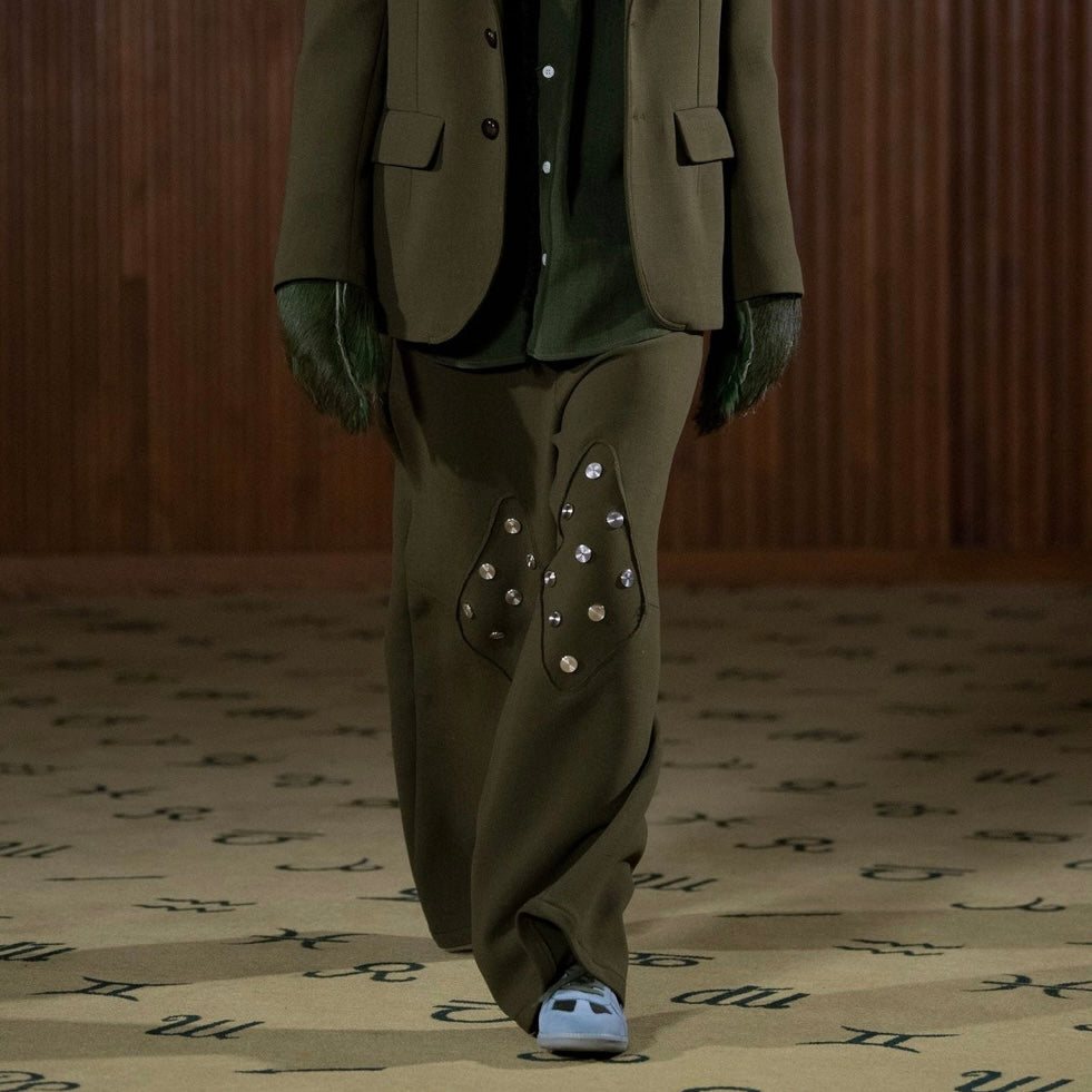 Namacheko Wide Azor Trousers Moss Green - AW22