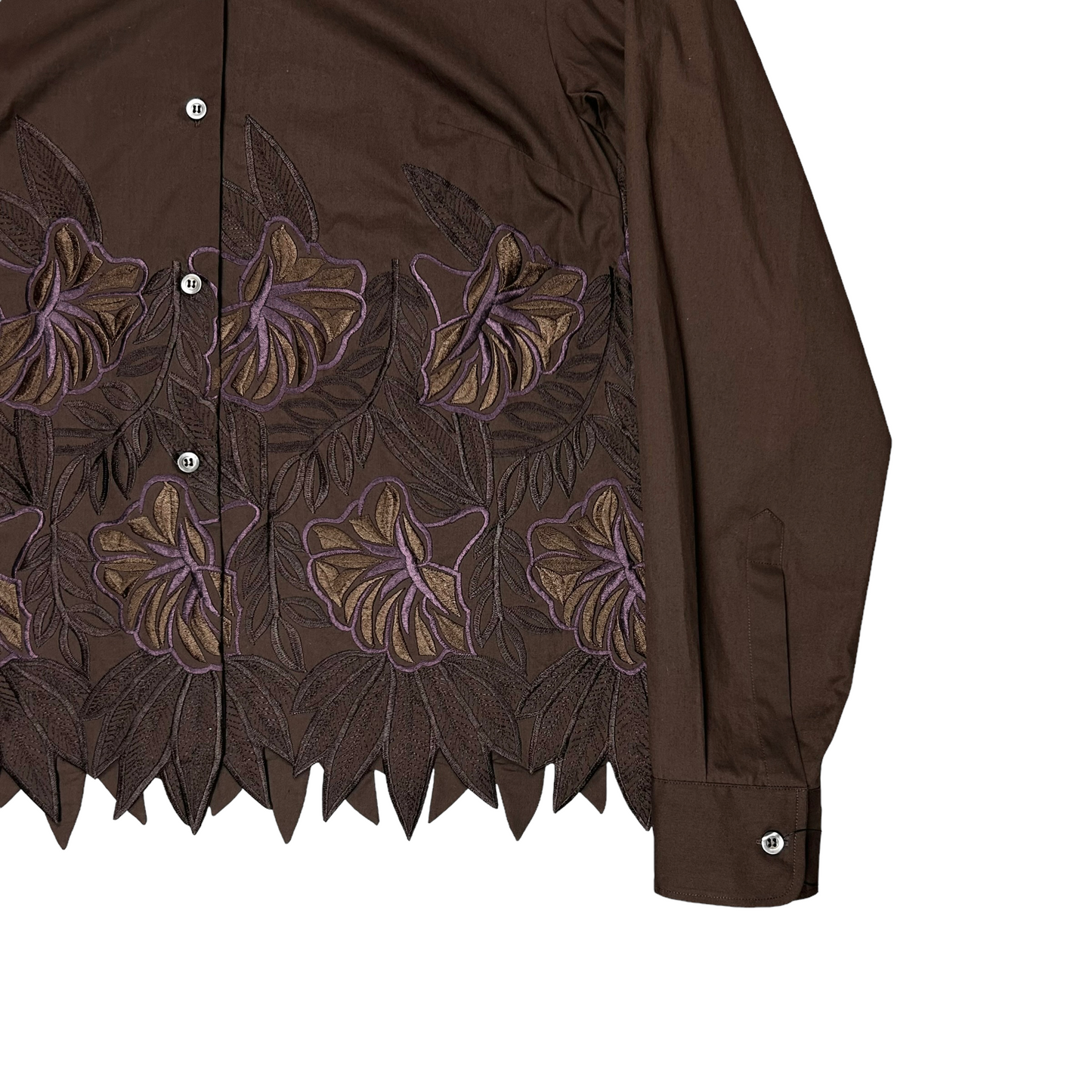 Dries Van Noten Flower Embroidery Shirt