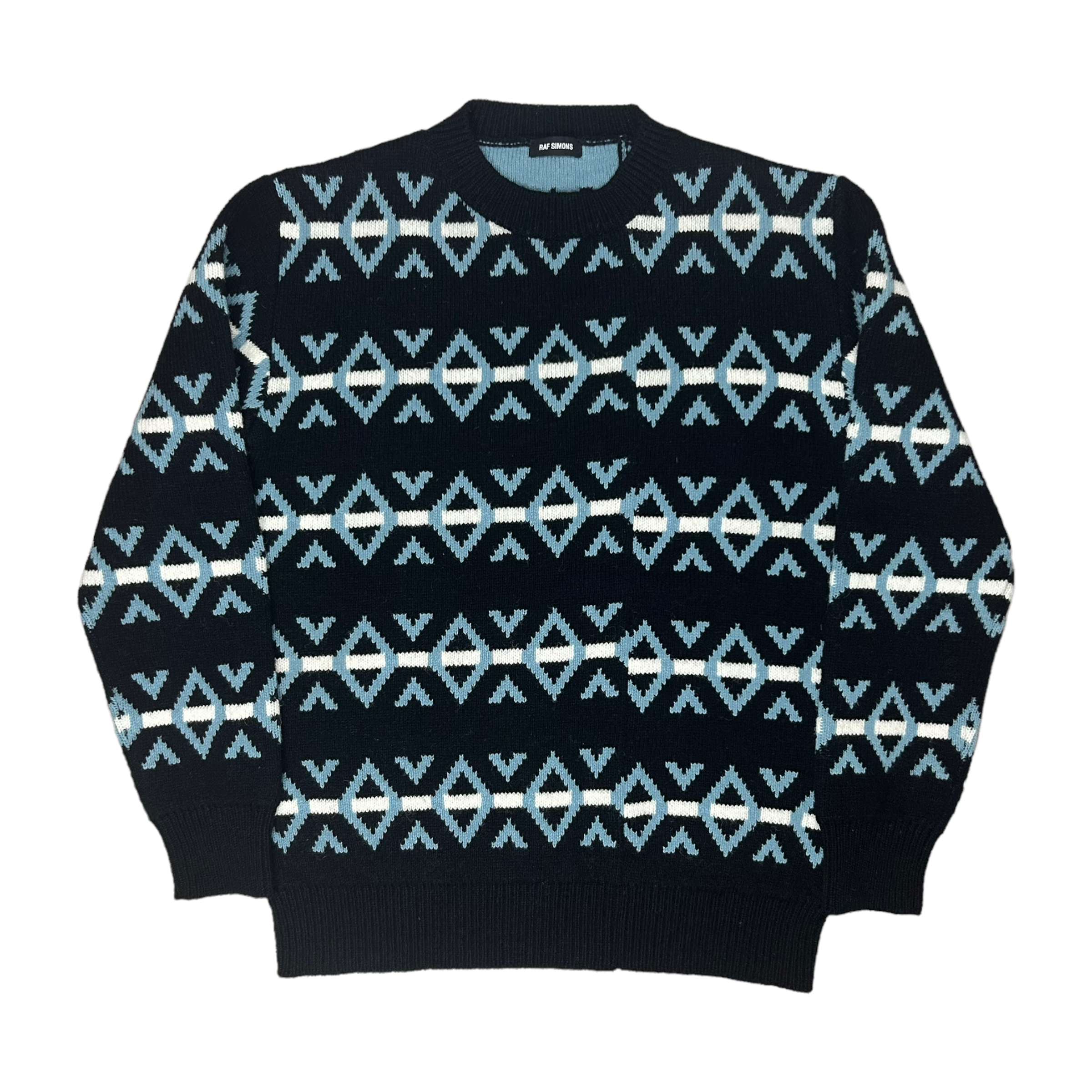 Raf Simons Patchwork Pattern Knit Sweater - AW16 – Vertical Rags Raf Simons Patchwork Pattern Knit Sweater - AW16 – Vertical Rags