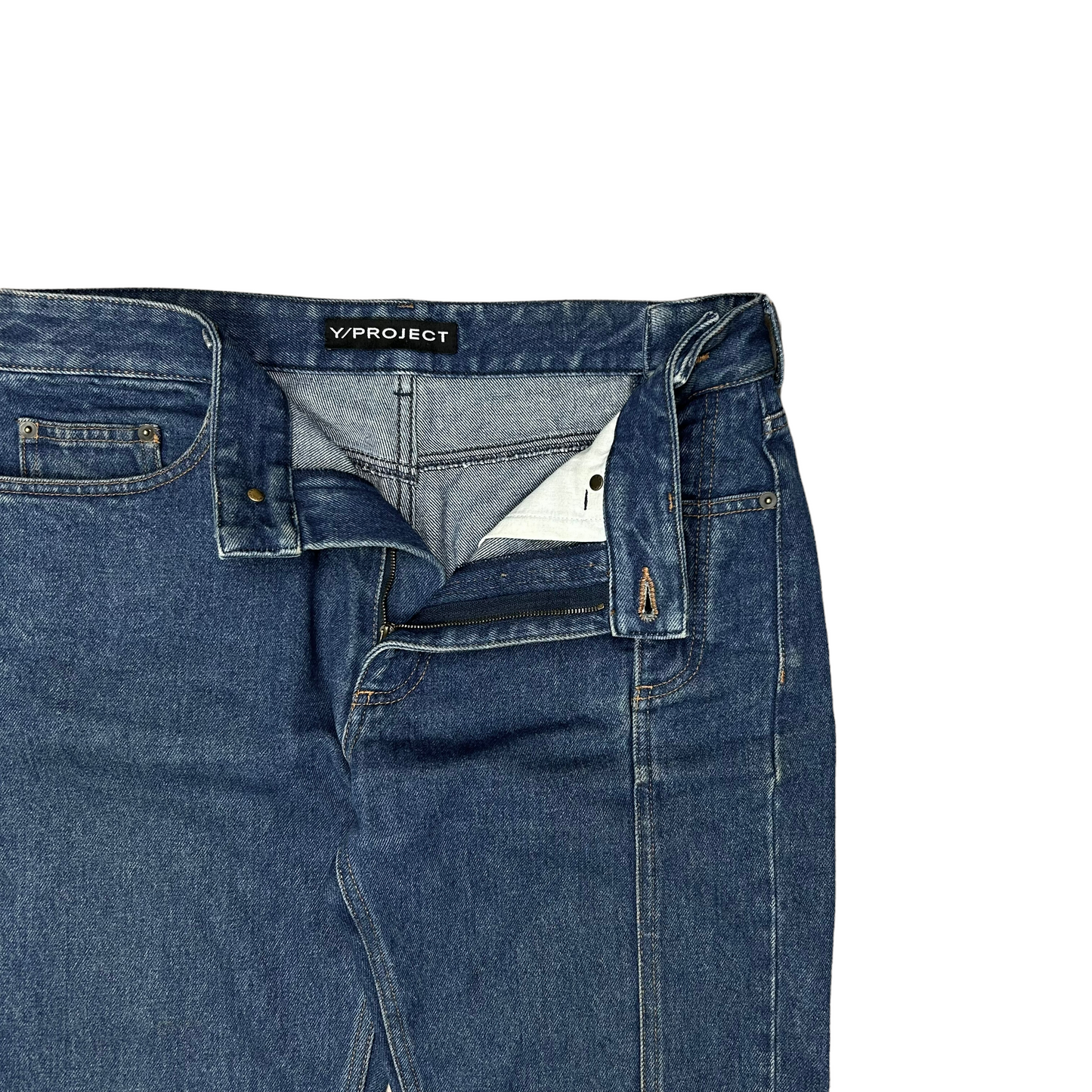 Y/Project Asymmetrical Patchwork Jeans - SS18