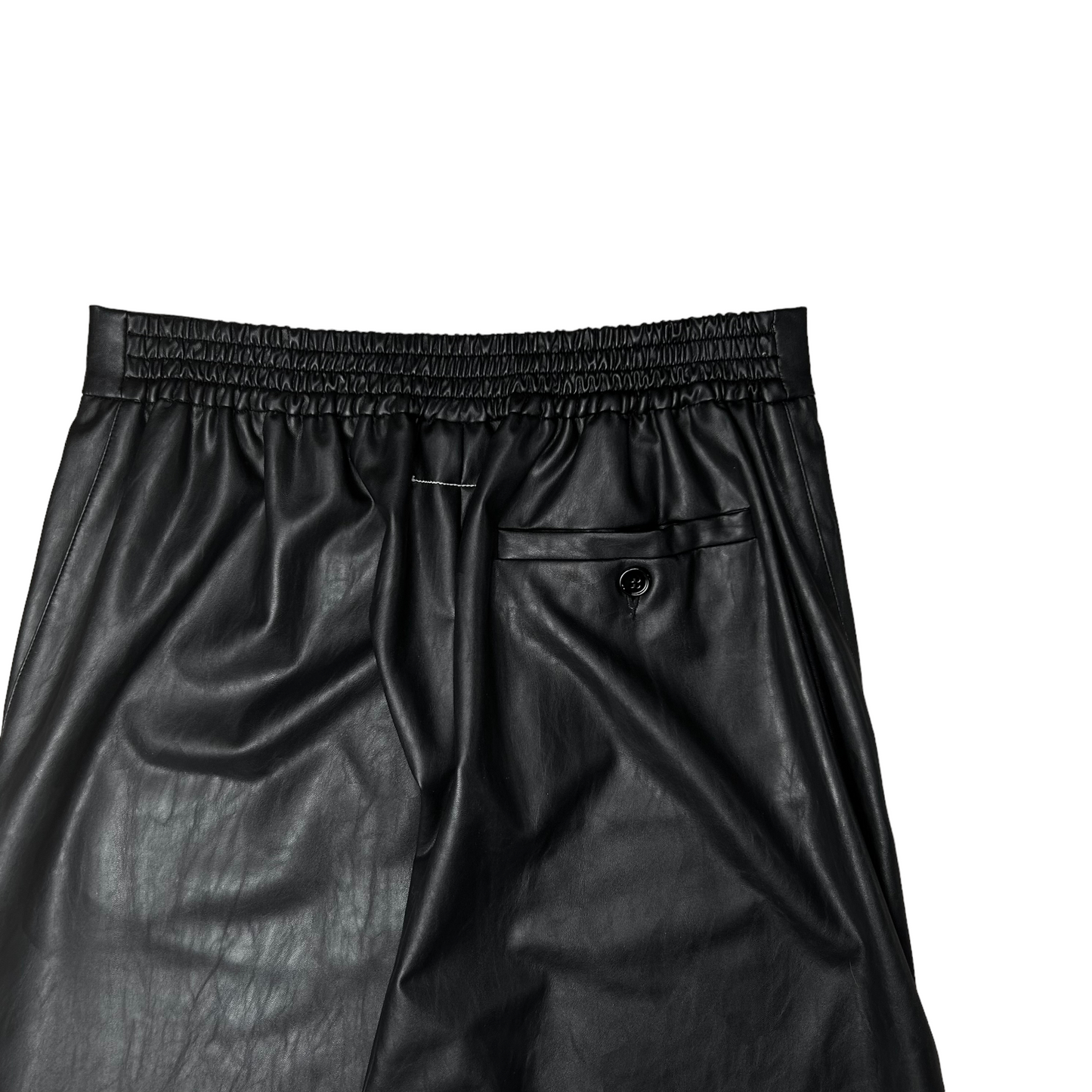 Maison Margiela MM6 Hybrid Waist Vegan Leather Pants - AW21
