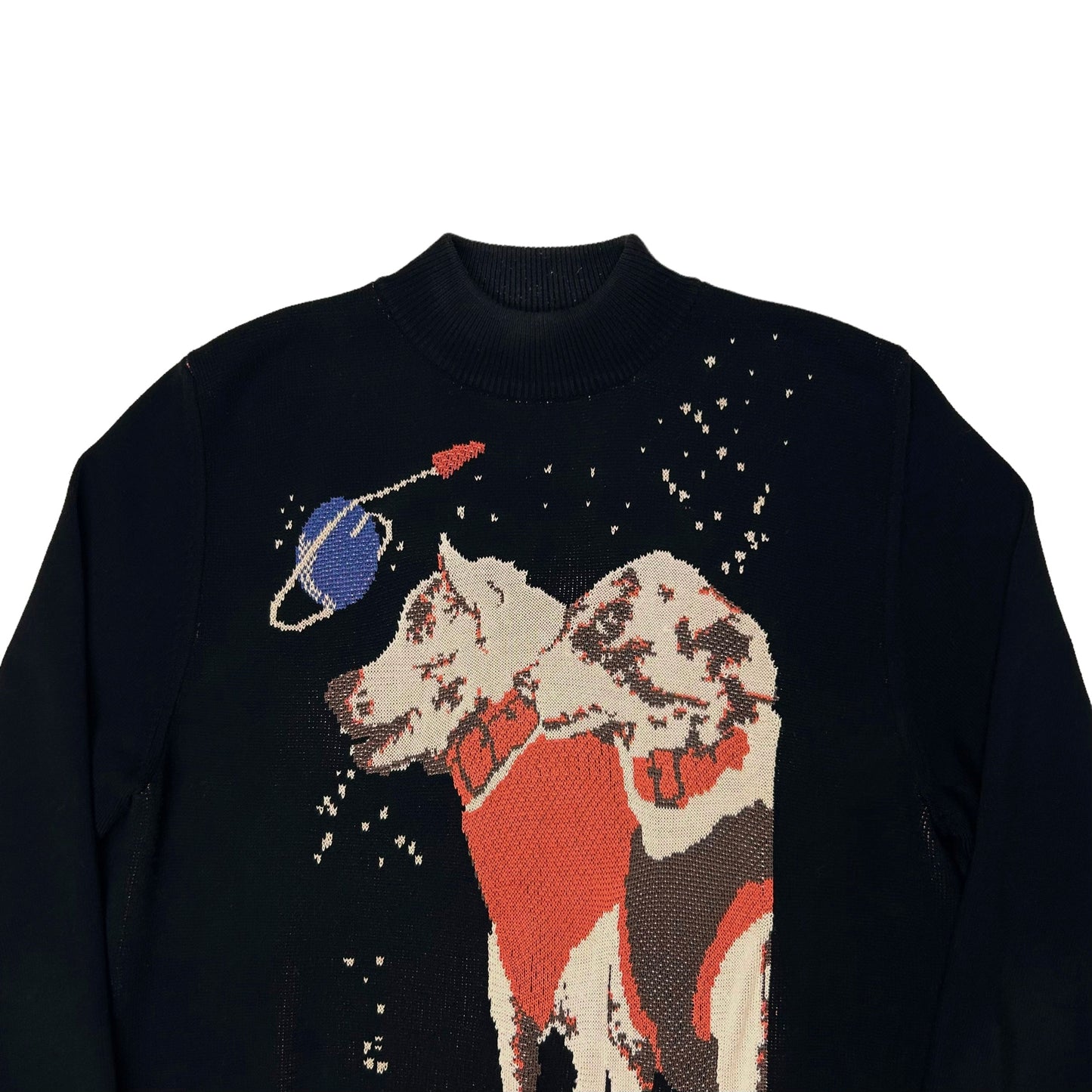 JW Anderson Space Dogs Mockneck Knit Sweater - SS16