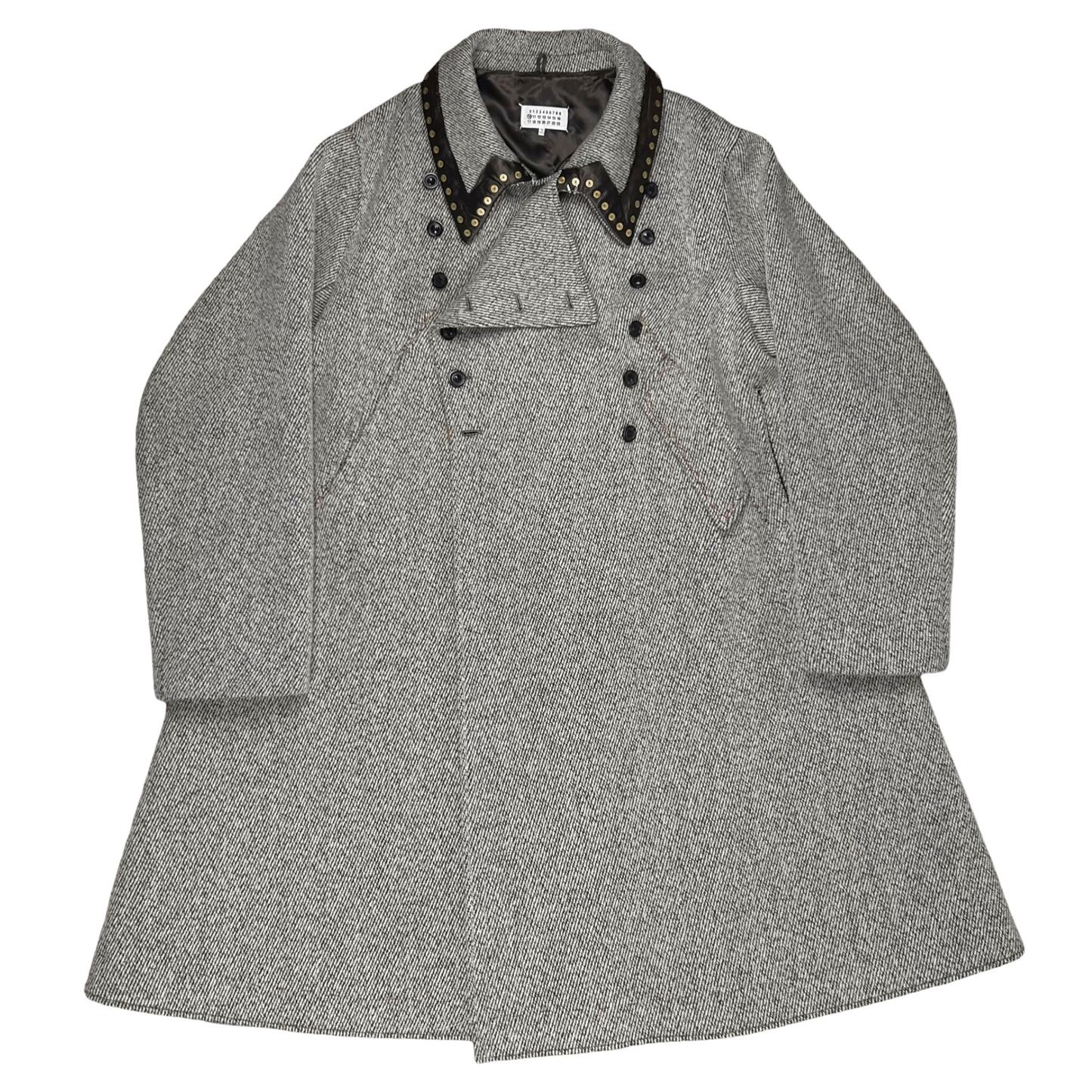 Maison Margiela Studded Double Breasted Wool Coat - AW20