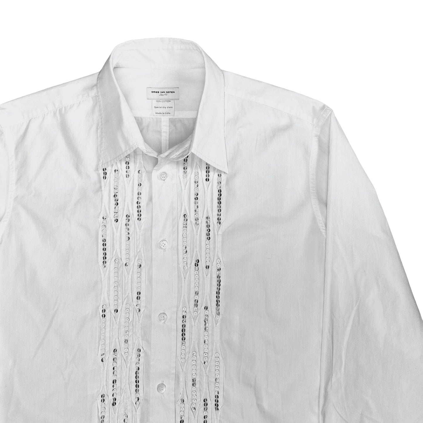 Dries Van Noten Cut Out Sequin Shirt