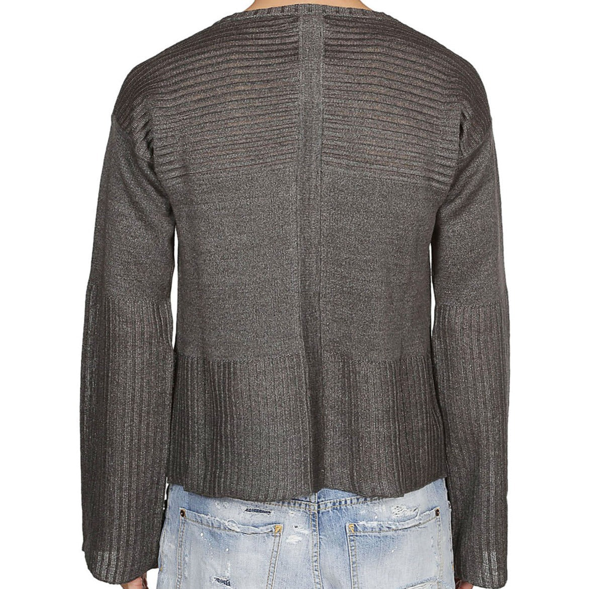 Rick Owens Babel Linen Biker Sweater - SS19