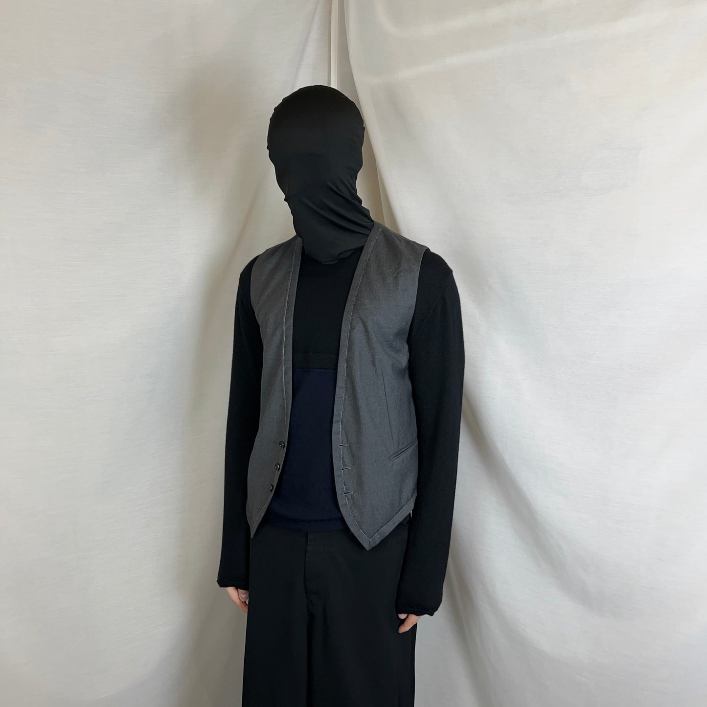 Dior Homme Cropped Reversed Seam Waistcoat - SS11