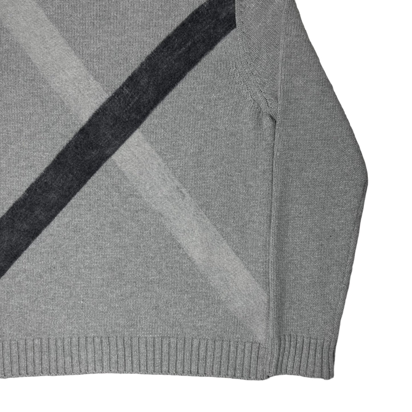 Jil Sander Cross Stripe Cashmere Knit Sweater - AW13