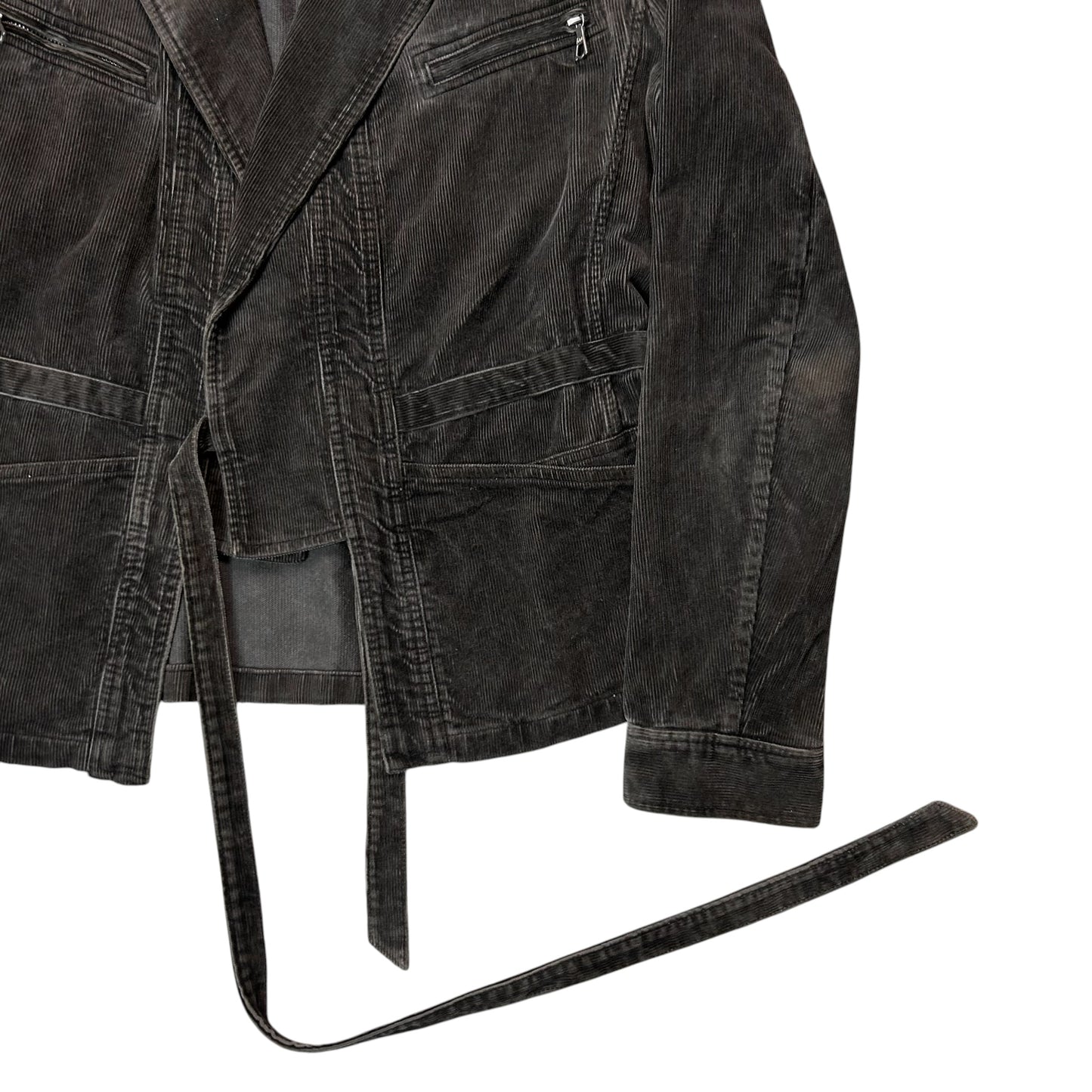 Dries Van Noten Deconstructed Strap Corduroy Blazer - SS11