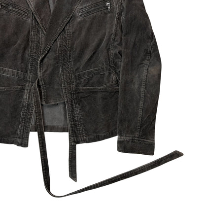Dries Van Noten Deconstructed Strap Corduroy Blazer - SS11