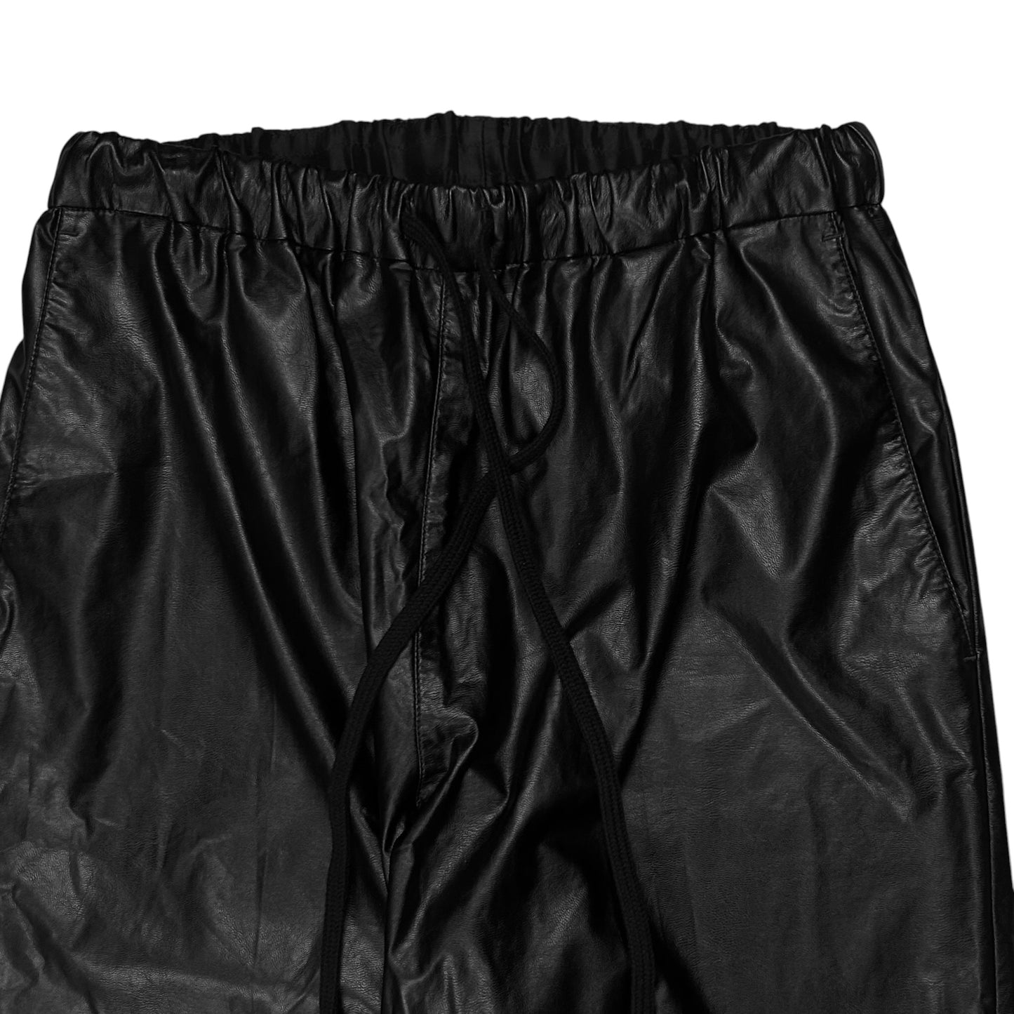 MM6 Maison Margiela Open Faux Leather Pants - AW22