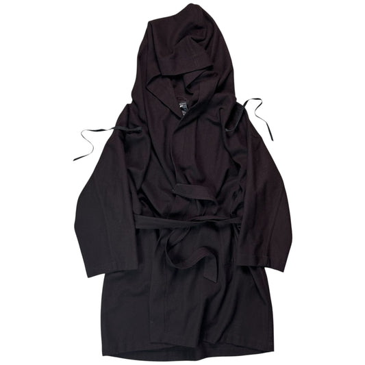 Ann Demeulemeester Belted Leather String Wool Coat - AW02