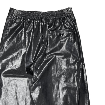 MM6 Maison Margiela Dyed Leather Look Pants - AW22