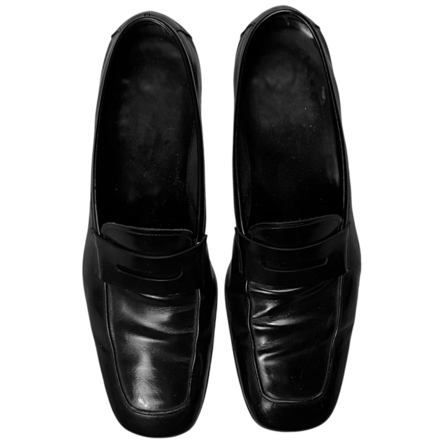 Prada Squared Slip On Penny Loafers