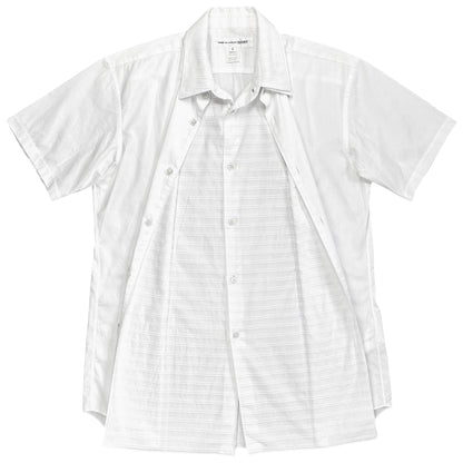 Comme des Garcons Shirt Double Layered Short Sleeve Shirt