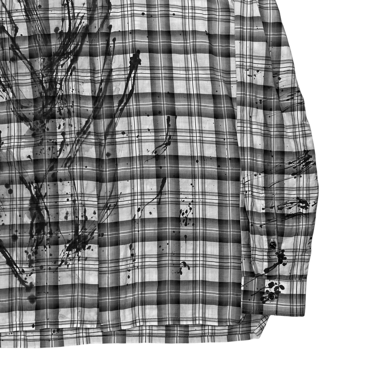Kris Van Assche Paint Splatter Flannel Shirt - SS11