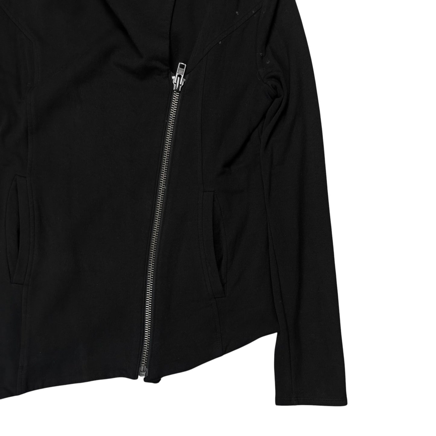 Helmut Lang Asymmetric Drape Collar Rayon Jacket - SS14