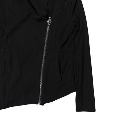 Helmut Lang Asymmetric Drape Collar Rayon Jacket - SS14