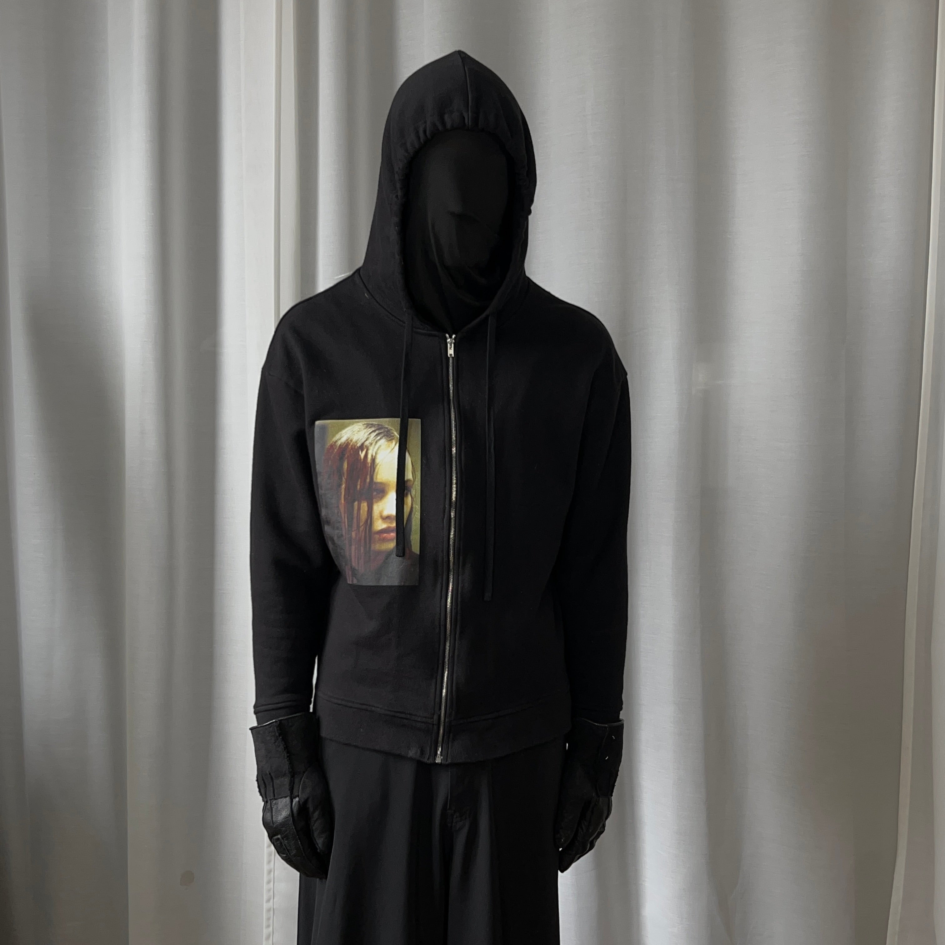 Raf Simons Christiane F Zip Hoodie - AW18 – Vertical Rags