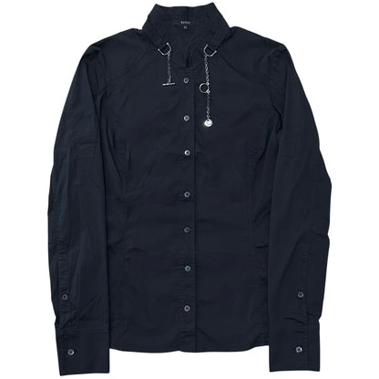 Gucci by Tom Ford Chain Collar Shirt - 2000s