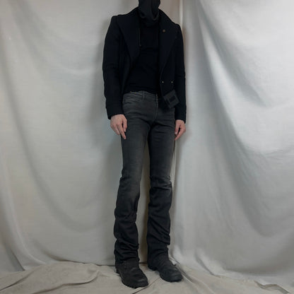 Gucci by Frida Giannini Flared Stud Leather Stap Jeans - AW13