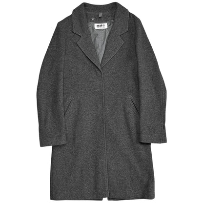 MM6 Maison Martin Margiela Detachable Scarf Collar Cashmere Coat - AW11