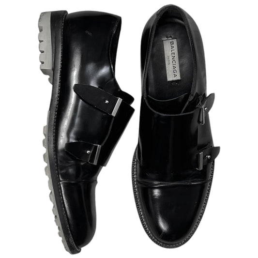 Balenciaga Contrast Sole Monk Strap Derbies - SS16