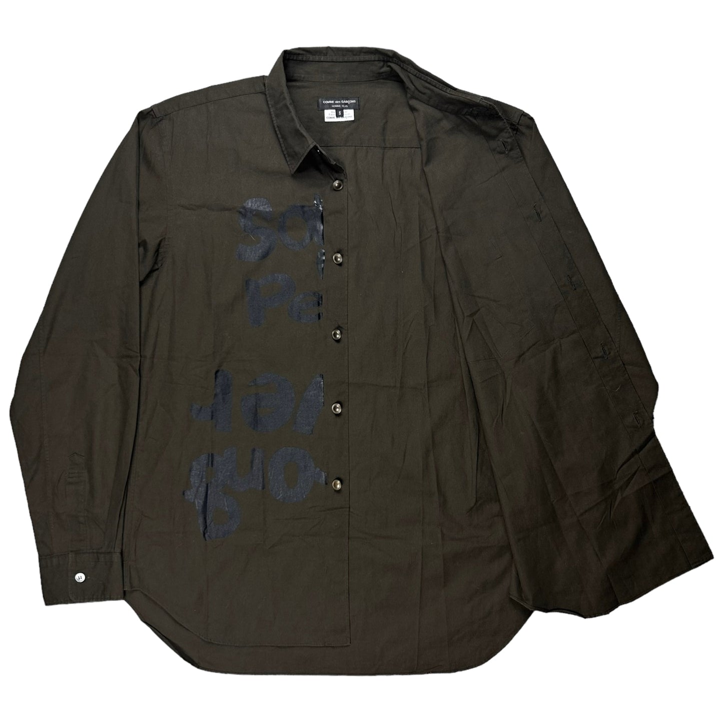 Comme des Garcons Homme Plus Soldier of Peace Shirt - SS15