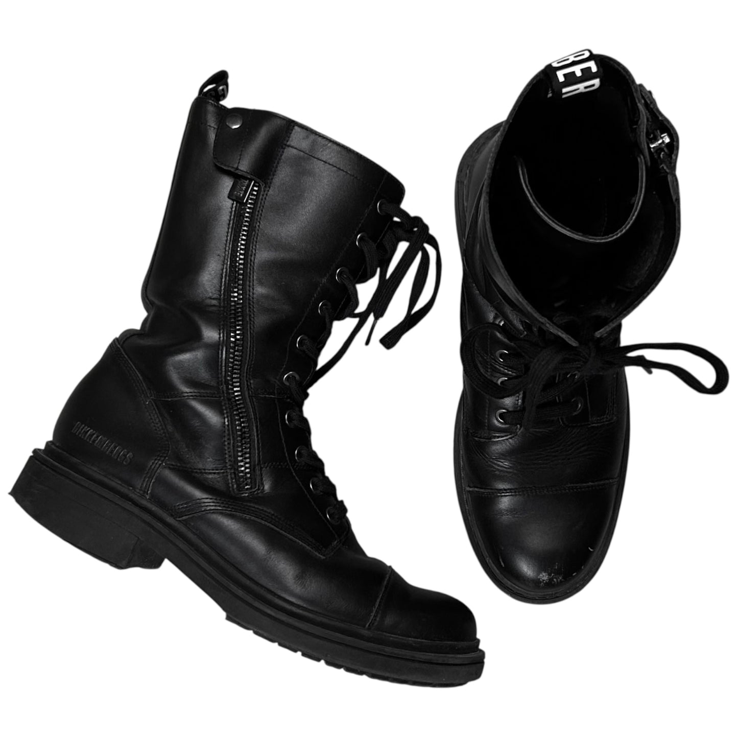 Dirk Bikkembergs Dual Tongue Zip Combat Boots