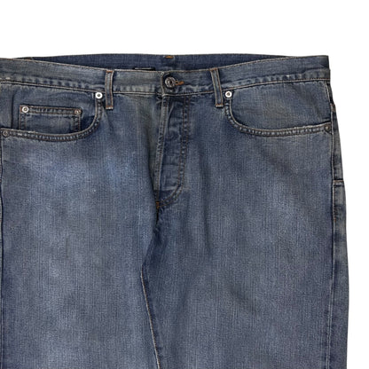 Dior Homme Silver Wax Straight Jeans - SS09