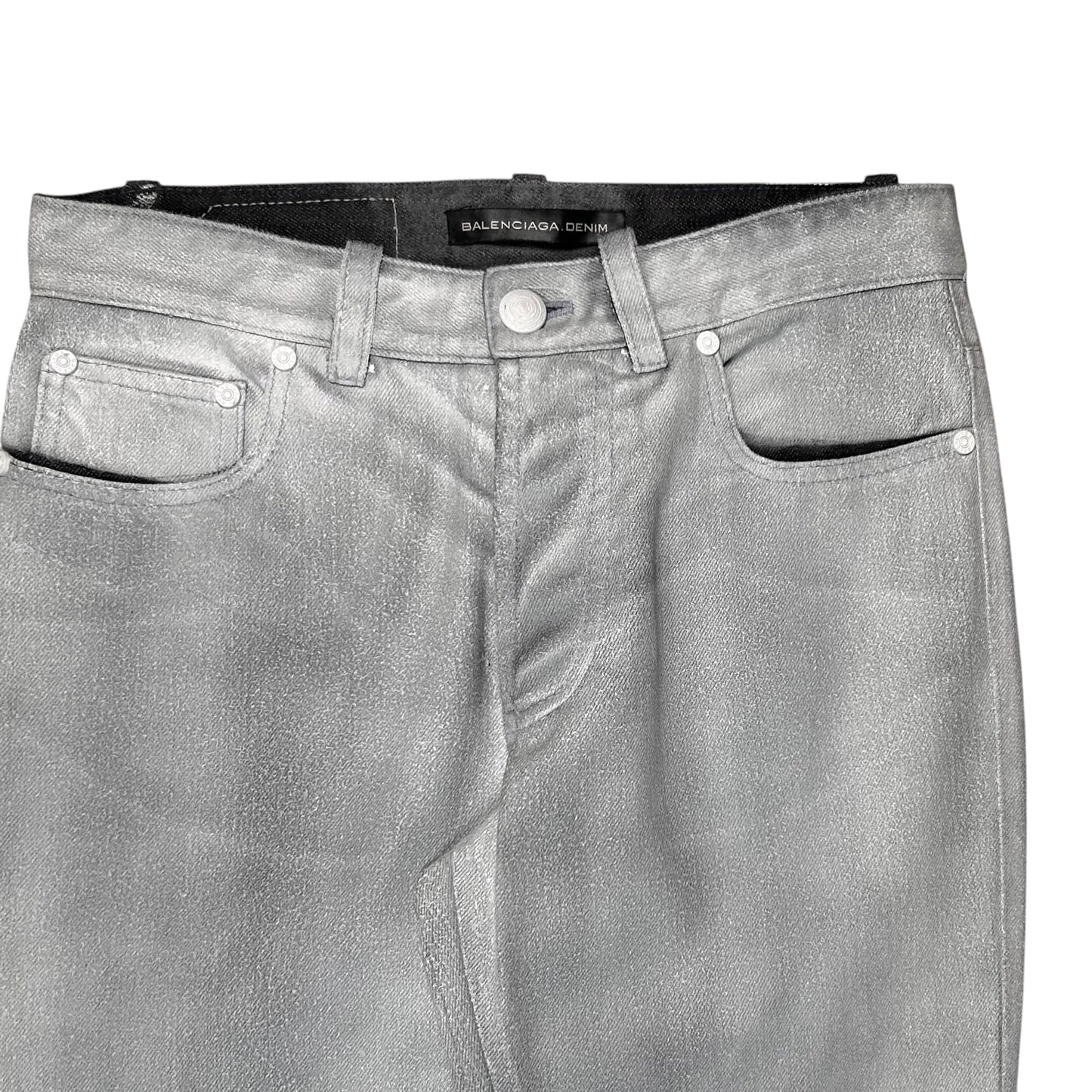 Balenciaga Waxed Paint Jeans - SS08
