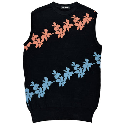 Raf Simons Floral Jacquard Knit Vest - SS12