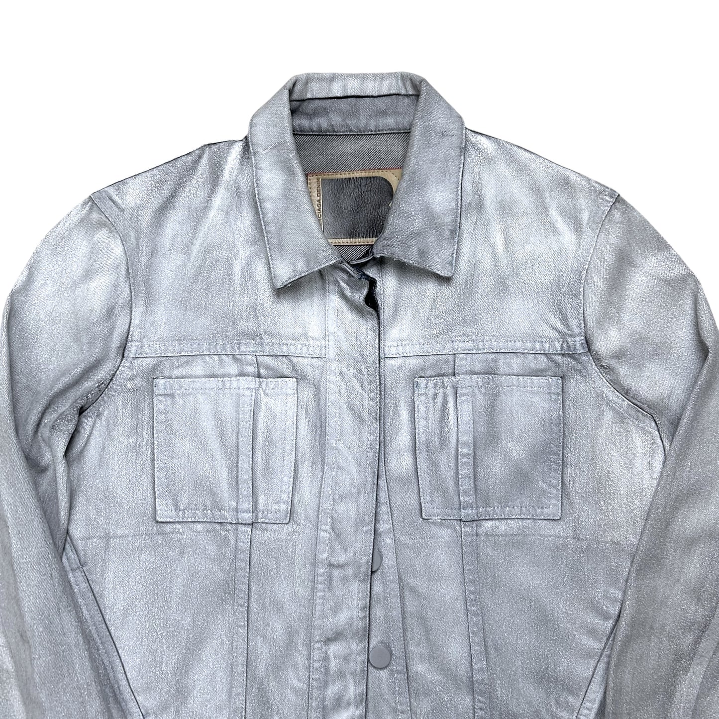 Balenciaga Waxed Paint Trucker Jacket - SS08