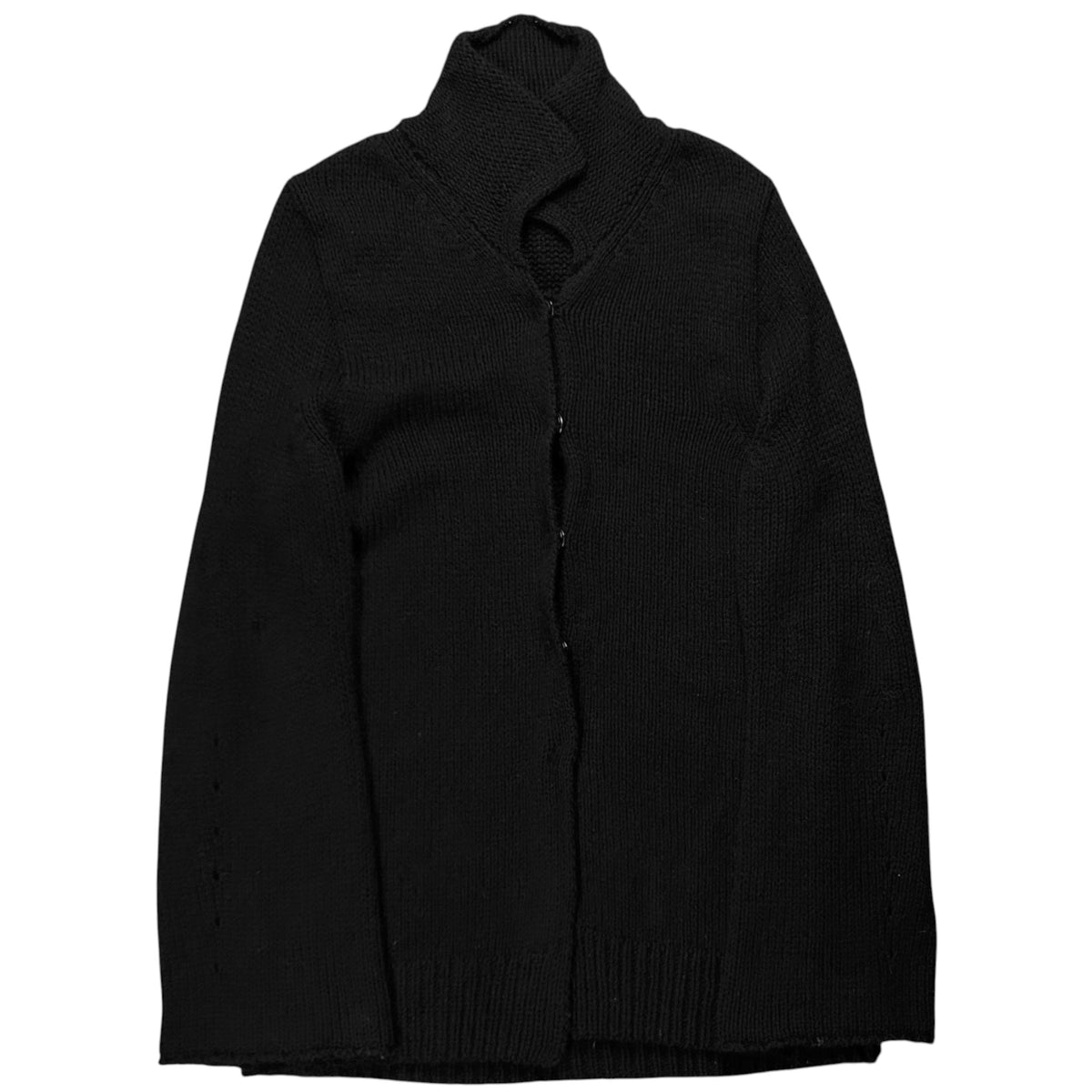 Ann Demeulemeester Fisherman Snap Yak Knit Cardigan - AW04