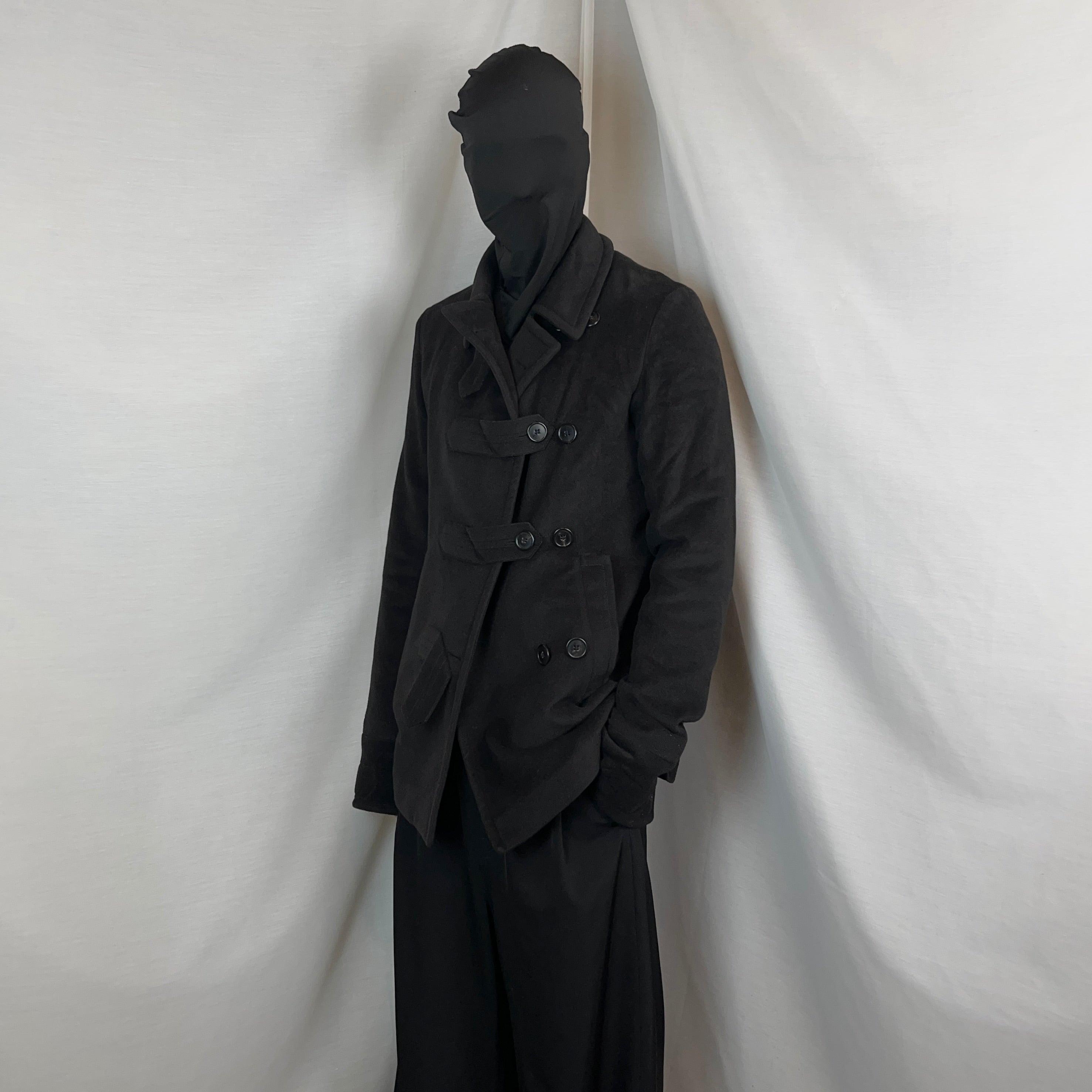 Jil Sander Asymmetric Duffle Peacoat - AW00 – Vertical Rags