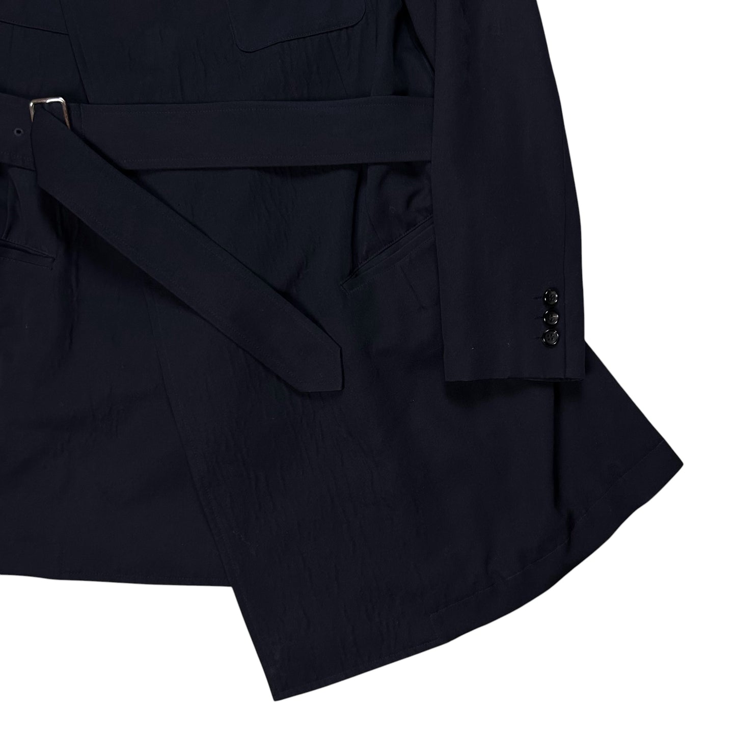 Comme des Garcons Asymmetric Belted Back Pleated Jacket - AW15